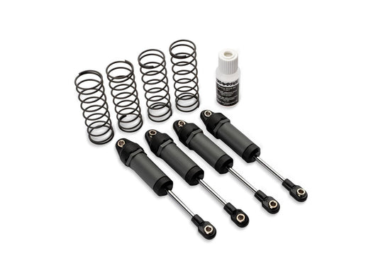 Traxxas 3760-GRAY Long Gray Ultra Shocks with Springs (4).