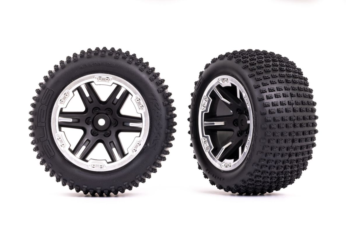 Traxxas 3772X RXT Alias Tires Wheels Rear