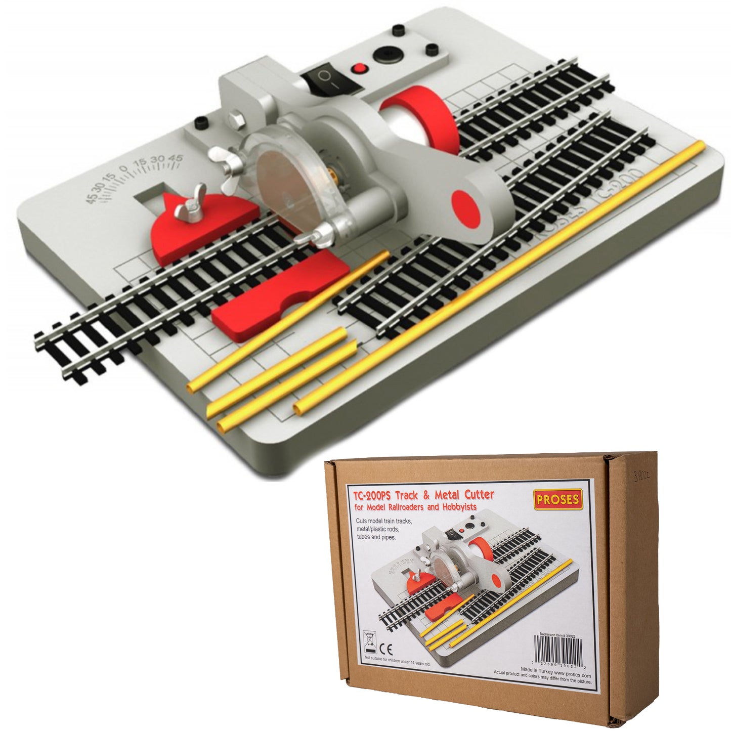 Proses Bachmann Train Track Metal Rod Cutter HO N Scale TC-200PS 39022