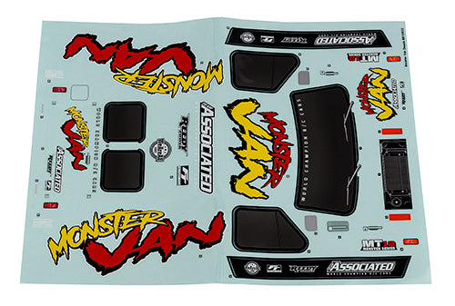 Team Associated ASC41118 MT12 Monster Decal Sheet