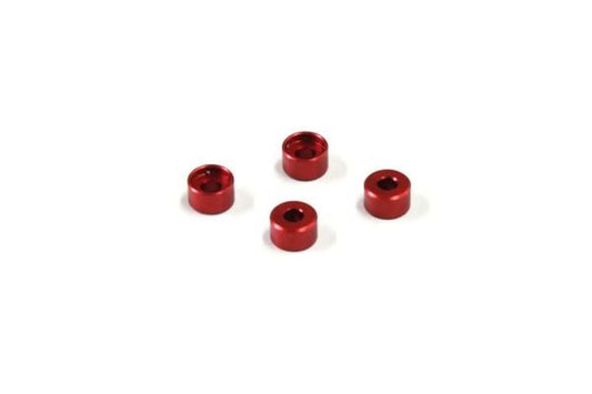 Kyosho MZW418-30B Mini-Z 3.0mm Aluminum Friction Mount Collars Red.