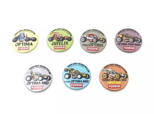 Kyosho 87526 Vintage Buggy Badge 4WD Series Assortment (7 Types
