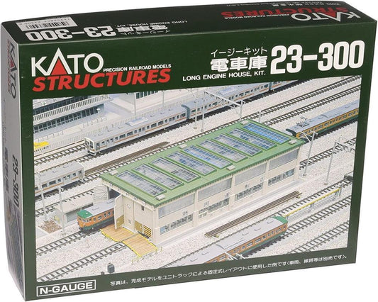 Kato 23-300 N Scale Long Engine House Kit UniTrack - PowerHobby