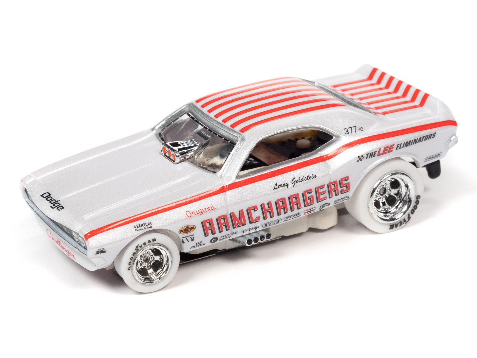 Auto World iWheels Ramchargers Dodge Challenger Funny Drag HO Slot