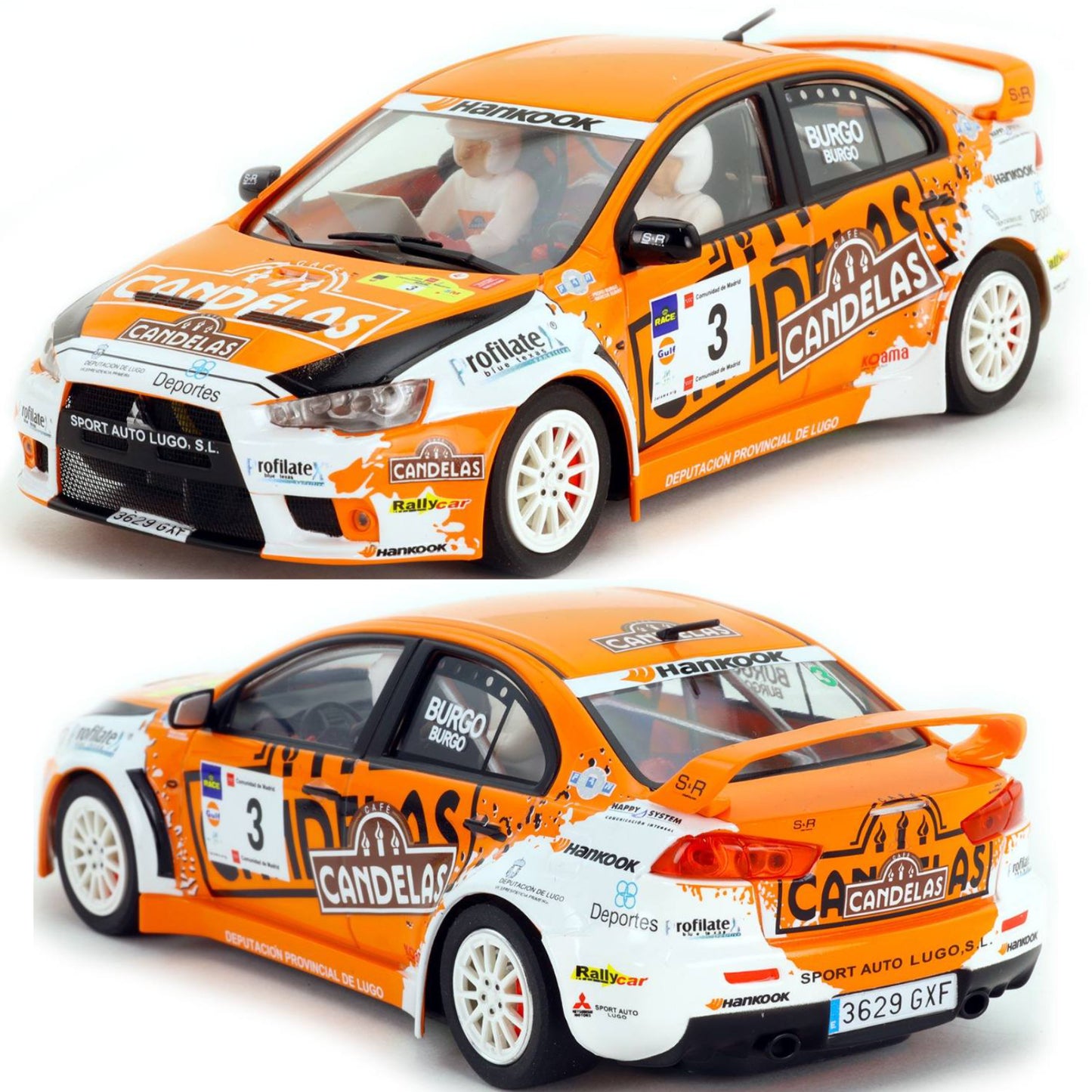 Avant Slot Mitsubishi Evo X #3 Rally Madrid 2010 1/32 Slot Car 50811 Avantslot