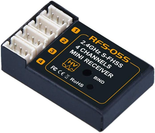 AGFRC Receiver RFS05S 2.4G 4CH Compatible FUTABA for RC Drone Mini Aircraft / RC