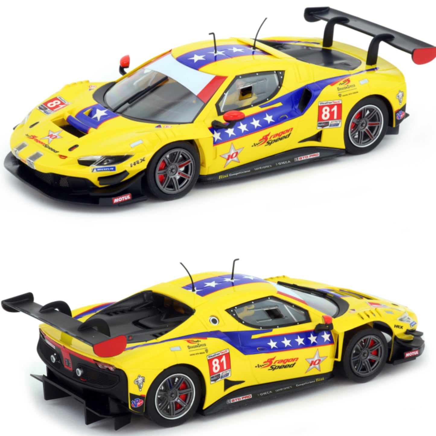 Avant Slot Ferrari 296 GT3 Michelin GT DragonSpeed 1/32 Slot Car 52306