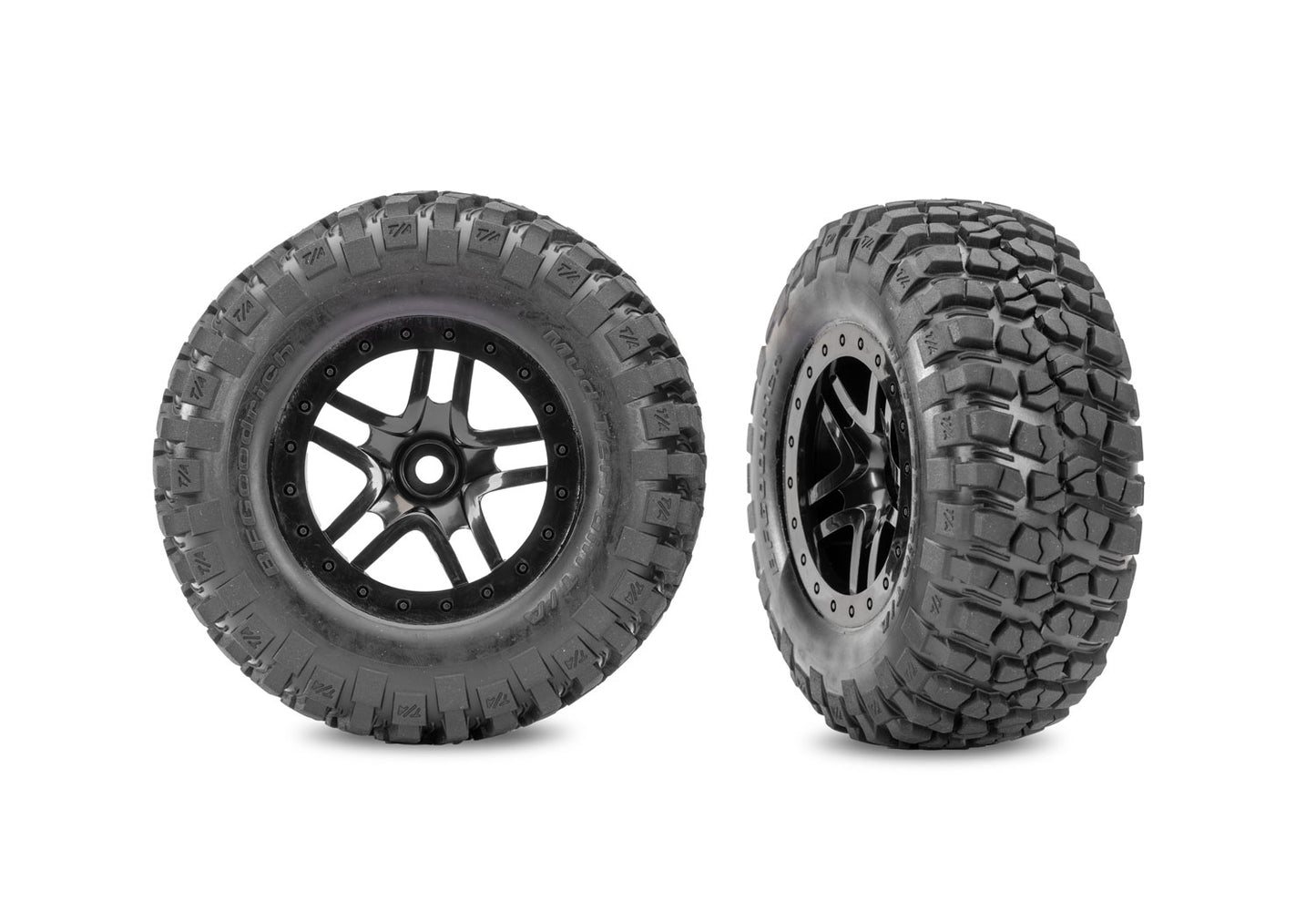 Traxxas 5883-BLK SCT Split-Spoke Wheels BFGoodrich Tires