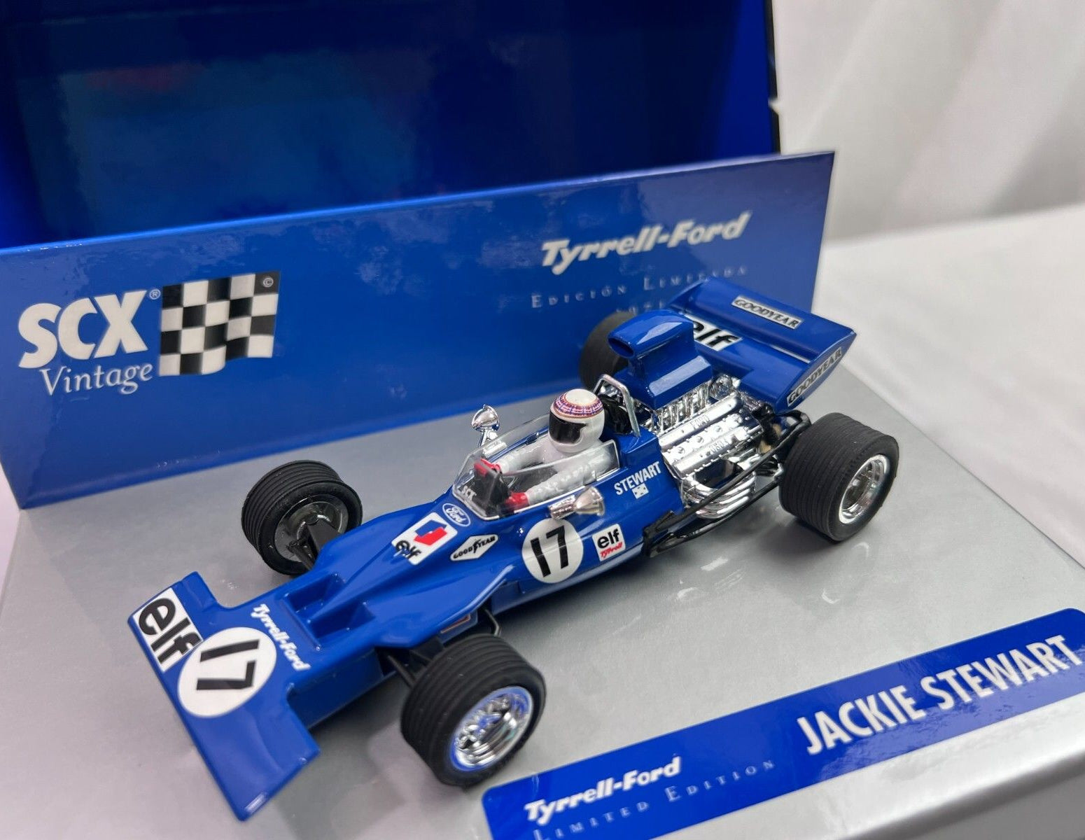 SCX Vintage Tyrrell Ford Jackie Stewart F1 Scalextric 1/32 Slot