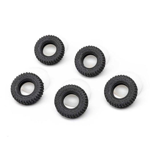 Axial AXI-3302 Tires & Foam (5) M/T Baja Boss: SCX30