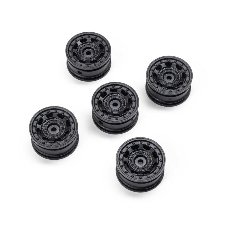 Axial AXI-3313 Atlas Black Rhino Wheel (5): SCX30