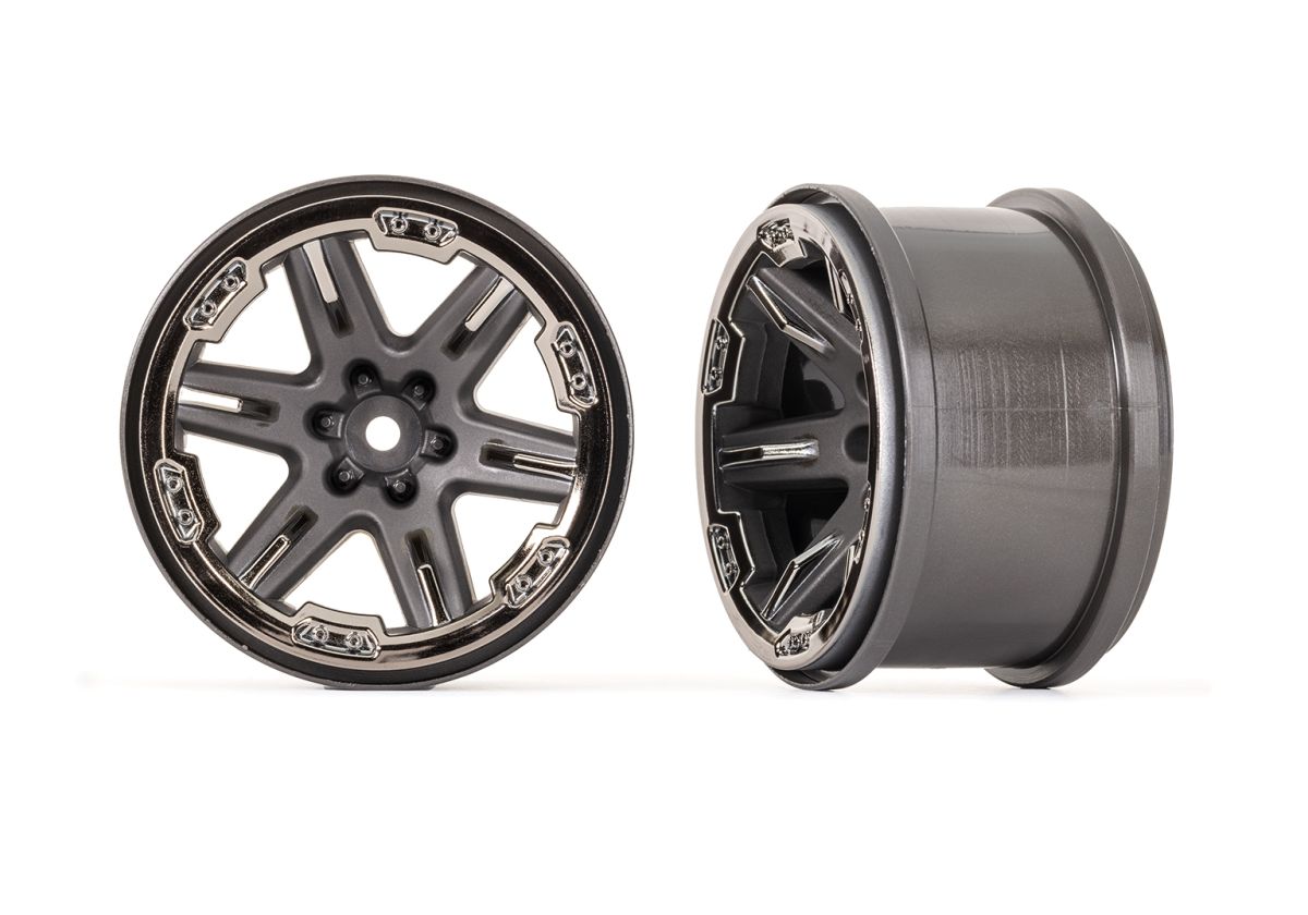 Traxxas 6772-BLKCR Wheels RXT Black Chrome