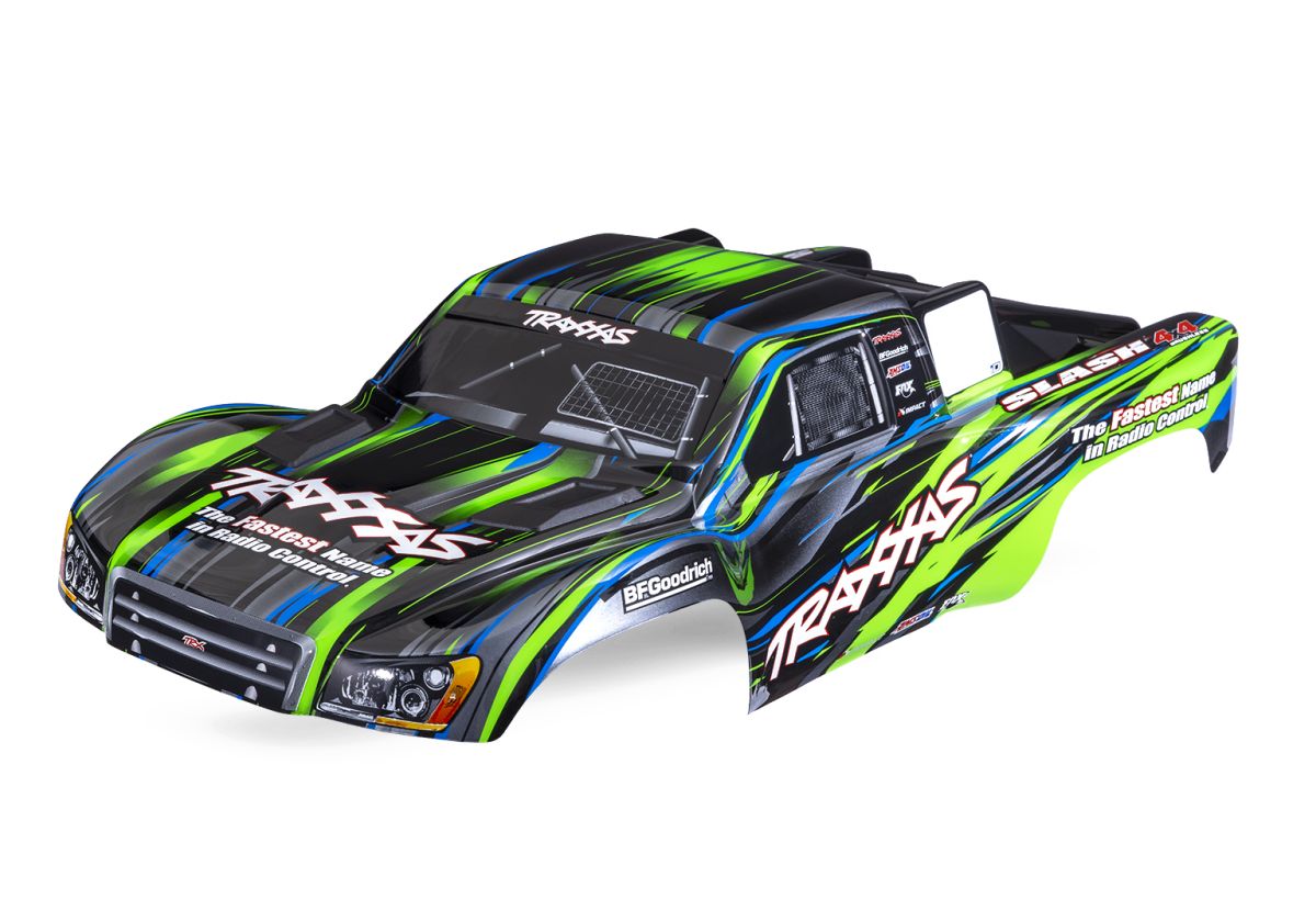 Traxxas 6932-GRN Slash 4X4 Clipless Body