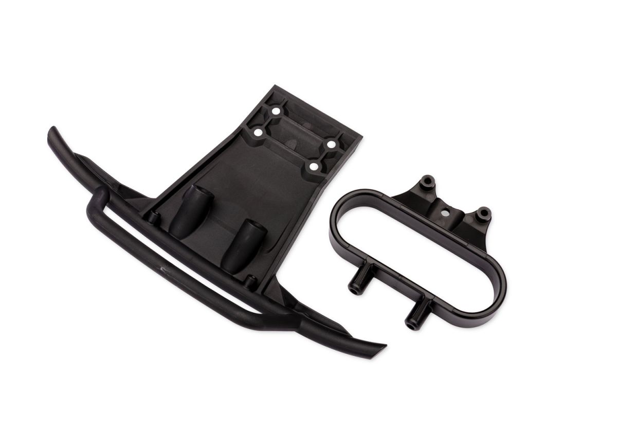 Traxxas 6951 Black Front Bumper and Mount