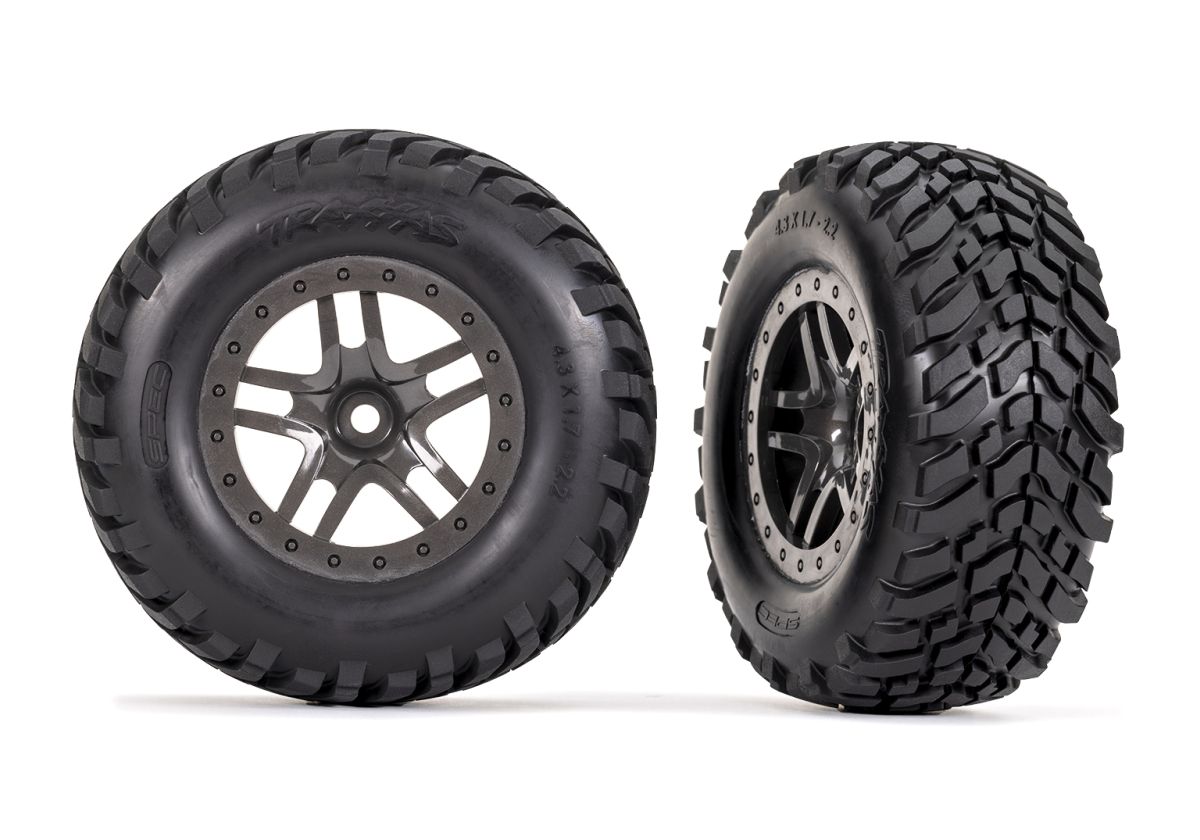 Traxxas 6964 SCT Split-Spoke Tires Wheels