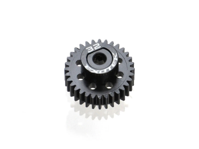 Exotek Racing 1773 Flite 32T 48P Pinion, Black Pom w/ Alloy Collar