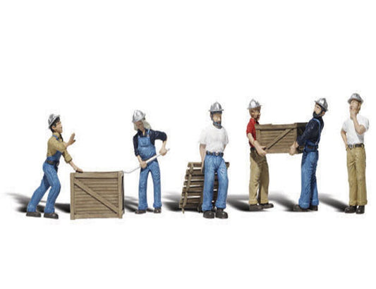 Woodland Scenics A2123 N Train Figures Dock Workers.