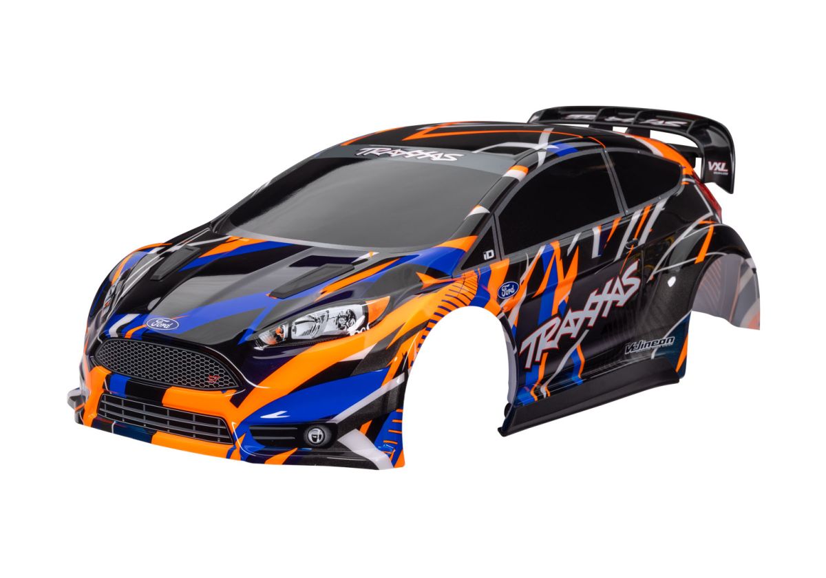 Traxxas 7427-ORNG Ford Fiesta ST Rally Orange Body