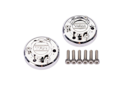 Traxxas 7625 X-Truck Chrome Center Caps (2)