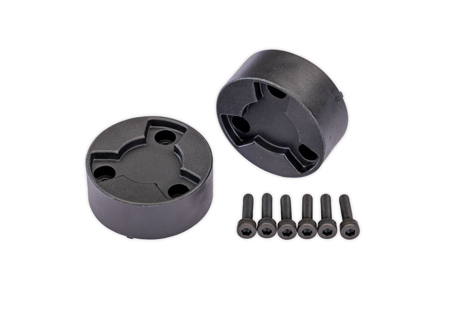 Traxxas 7626 X-Truck Black Center Caps (2)