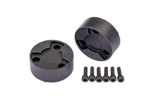 Traxxas 7626 X-Truck Black Center Caps (2)