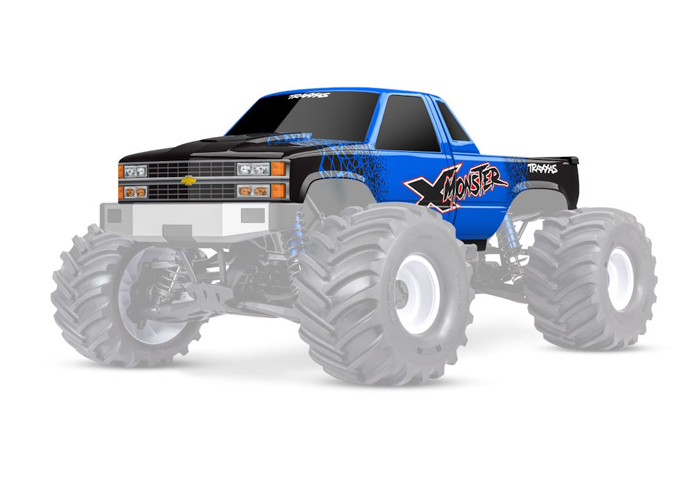 Traxxas 7697-BLUE Blue X-Monster Chevrolet GMT400 CK Truck Body
