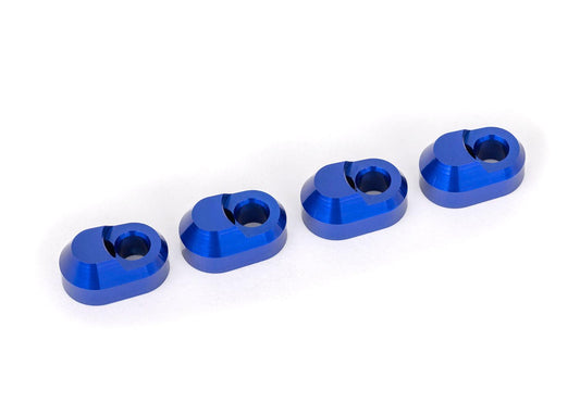 Traxxas 7743-BLUE Blue Aluminum Suspension Pin Retainers (4).
