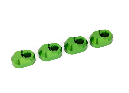 Traxxas 7743-GRN Green Aluminum Suspension Pin Retainers (4).