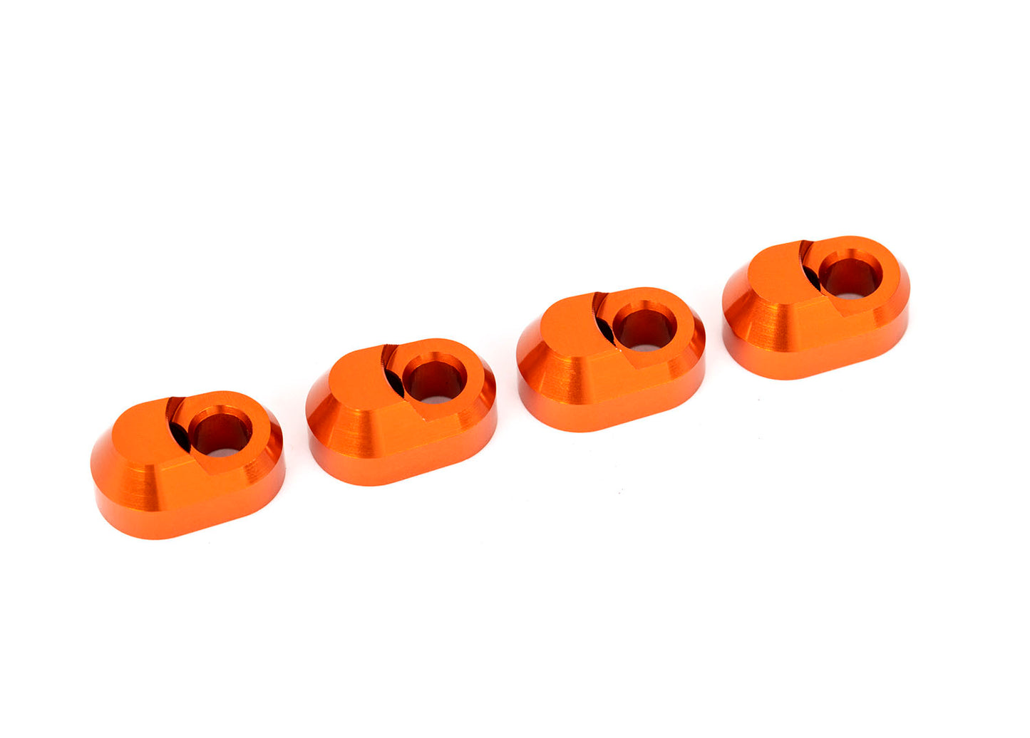 Traxxas 7743-Orange Orange Aluminum Suspension Pin Retainers (4) X-Maxx XRT MAxx