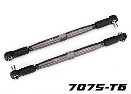Traxxas 7748-GRAY TUBES 157 mm Gray Aluminum Toe Links (2).