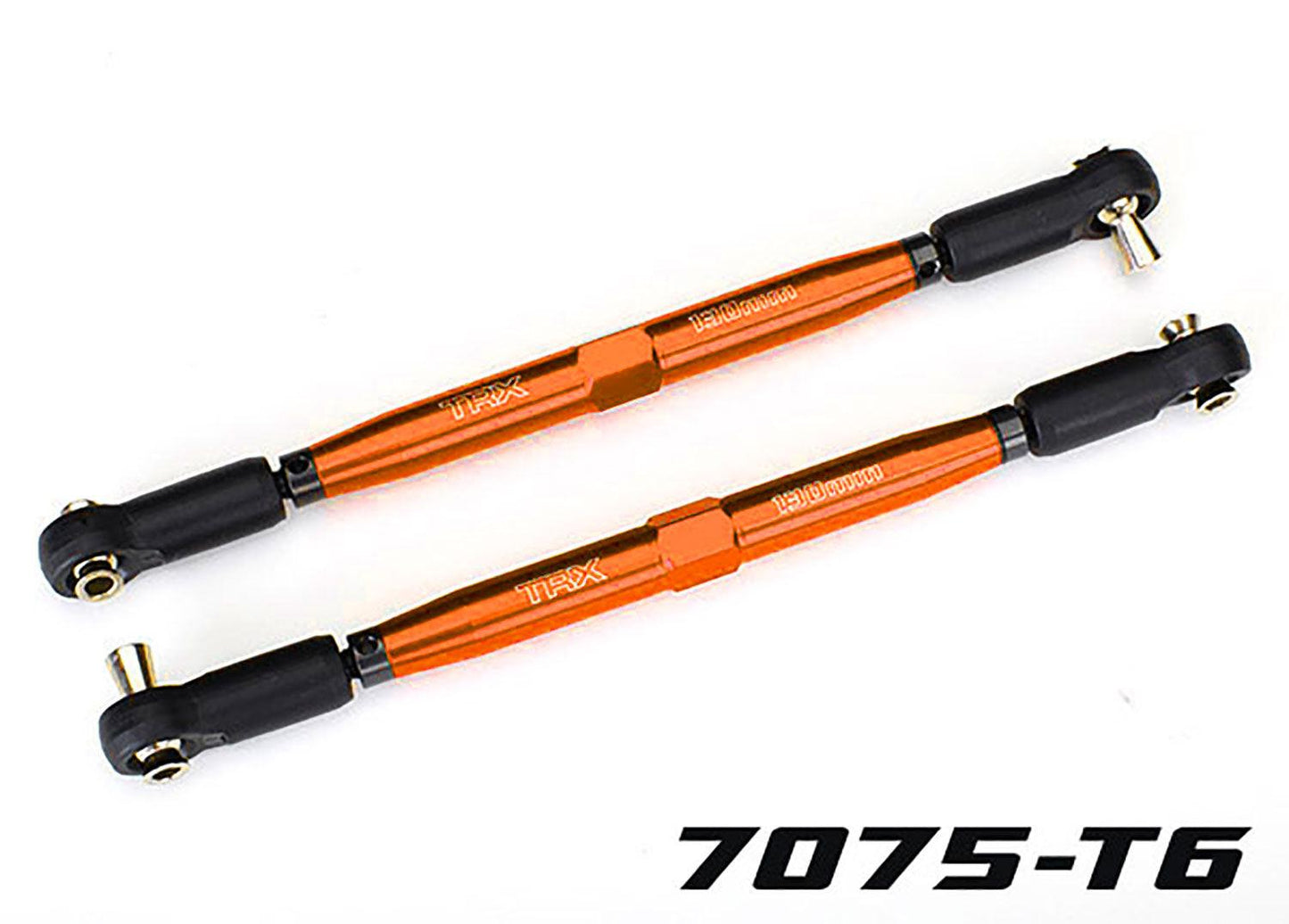 Traxxas 7748-ORNG TUBES 157 mm Orange Aluminum Toe Links (2).