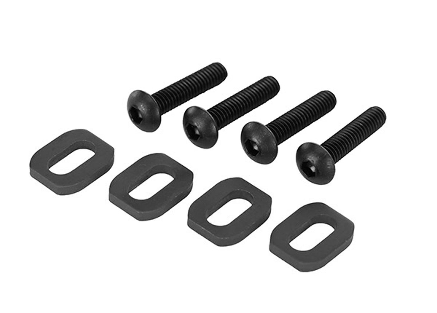 Traxxas 7759-BLK Black Steel Motor Mount Washers (4) X-Maxx