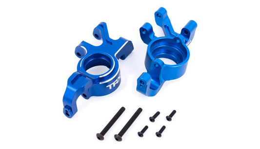 Traxxas 7836-BLUE X-Maxx Aluminum Steering Blocks