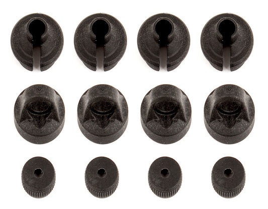 Associated 91454 Shock Caps and Spring Cups: ProSC10 Trophy Ref DB10