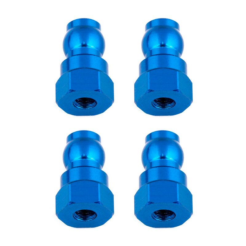 Team Associated 91816 12mm Aluminum Shock Bushings (Blue)