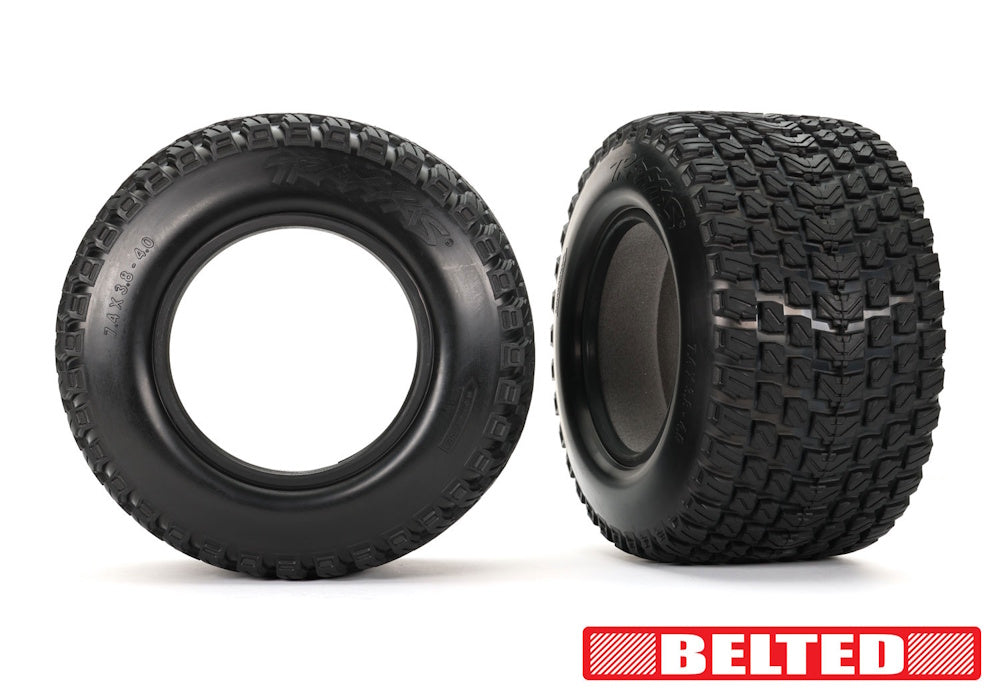 Traxxas 7860 Belted Gravix Tires w/ Inserts (2): XRT Ultimate