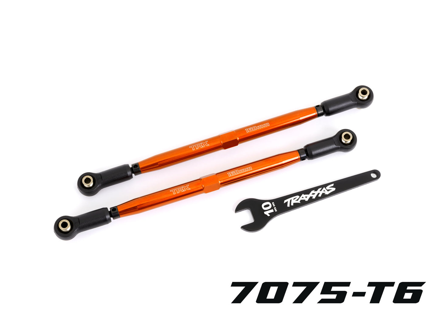 Traxxas 7897-ORNG Orange 188 mm WideMaxx TUBES Aluminum Toe Links