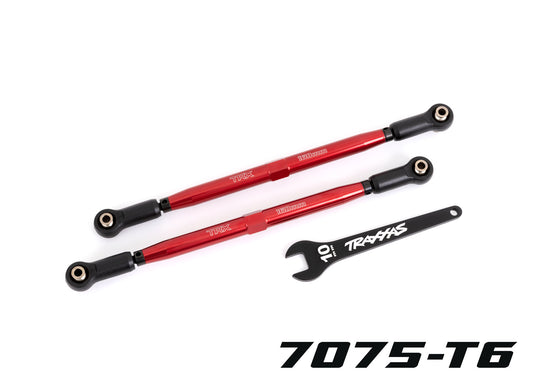 Traxxas 7897R Red 188mm WideMaxx TUBES Aluminum Toe Links X-Maxx XRT