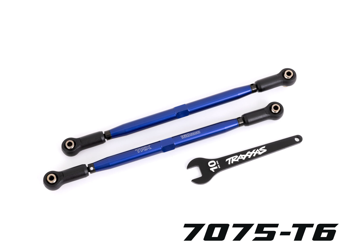Traxxas 7897X Blue188 mm WideMaxx TUBES Aluminum Toe Links X-Maxx XRT