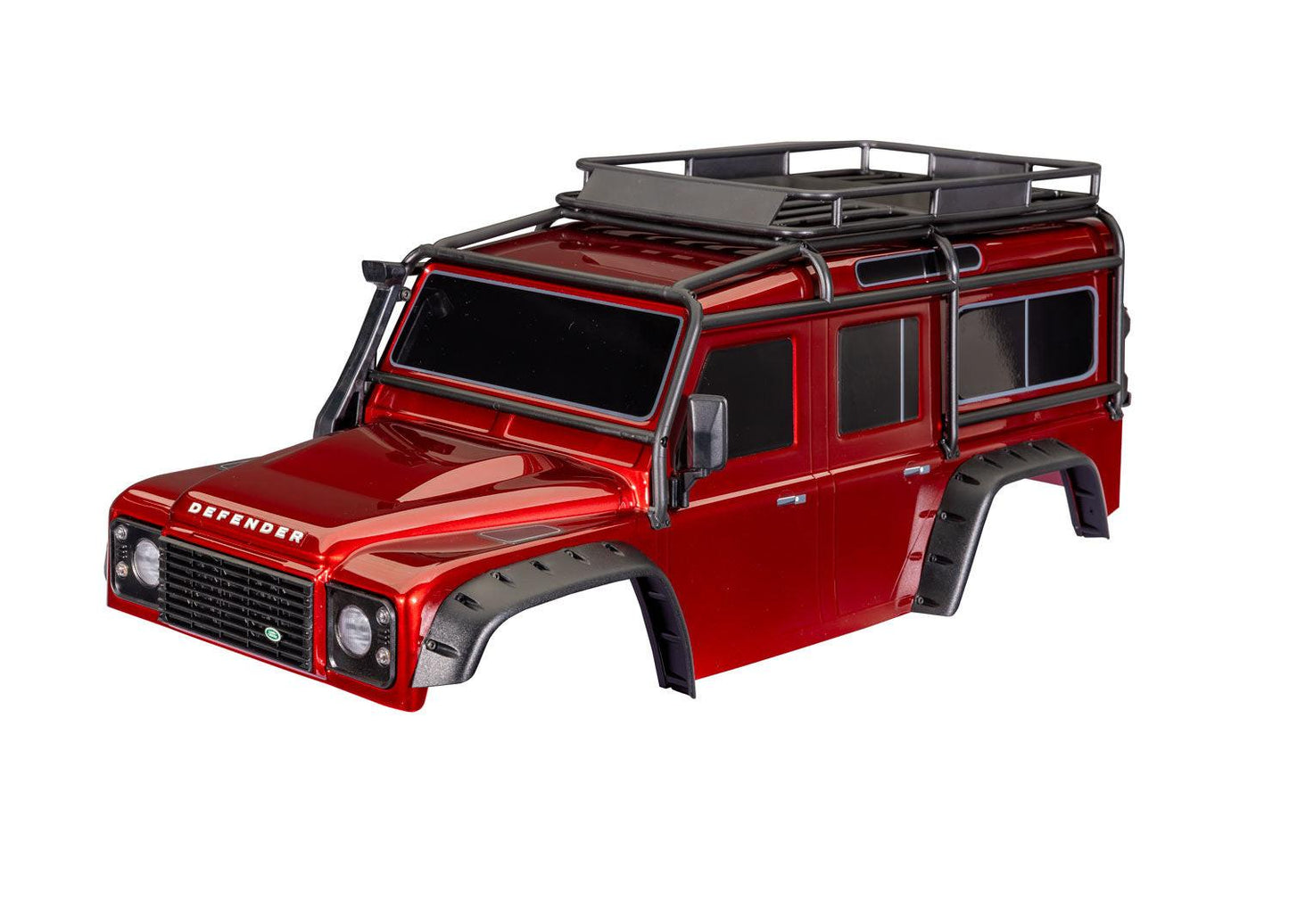 Traxxas 8050-RED TRX-4 Land Rover Defender Clipless Red Body.