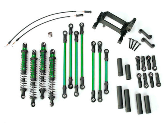 Traxxas 8140-GRN Long Arm Lift Kit Complete Green for TRX-4 Ford Bronco/Defender
