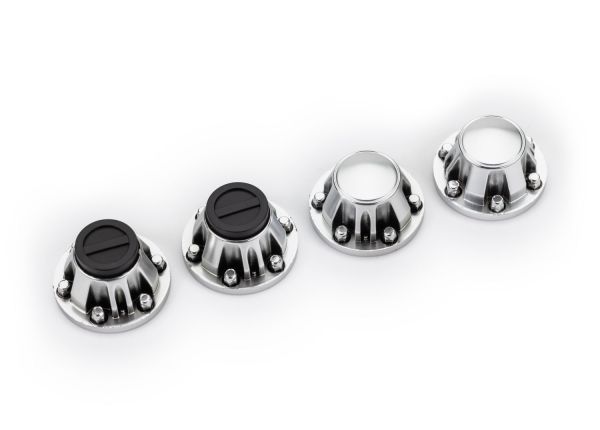 Traxxas 8152 Center Caps, Satin Chrome (4)