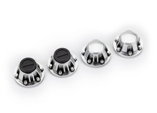 Traxxas 8152 Center Caps, Satin Chrome (4)