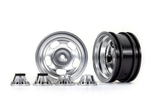 Traxxas 8158 Wheels, 2.2" Satin Chrome (2)