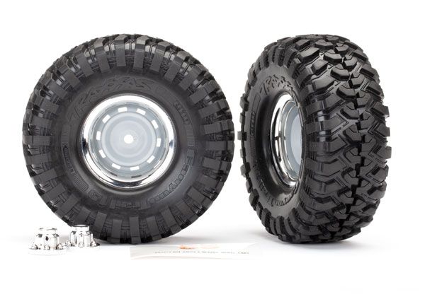 Traxxas 8166 Chrome Tires & Wheels