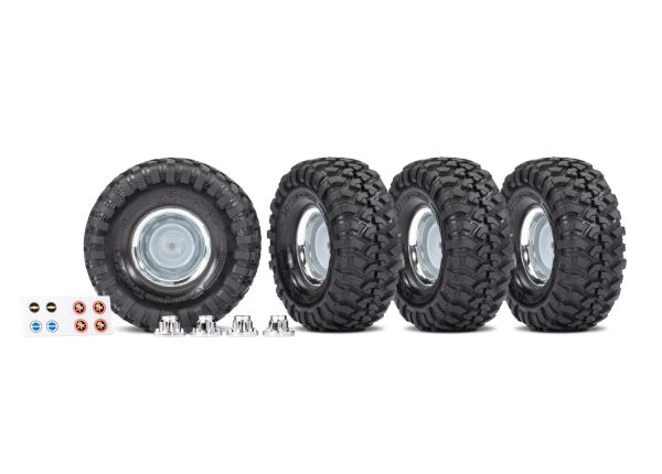 Traxxas 8166X Chrome Tires & Wheels