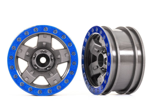Traxxas 8180-BLUE Wheels, TRX-4 Sport 2.2"