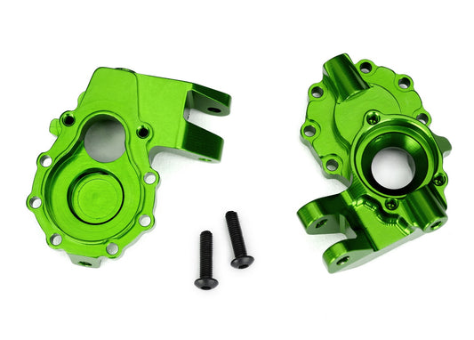 Traxxas 8252G Green Aluminum Inner Front Portal Housings (2)