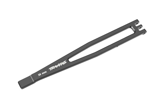 Traxxas 8327-GRAY Aluminum Battery Hold-Down, Gray