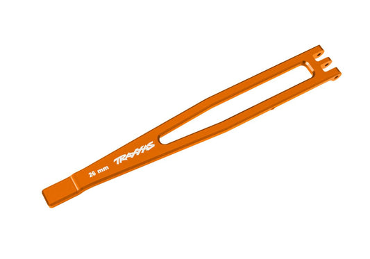 Traxxas 8327-ORNG Aluminum Battery Hold-Down, Orange